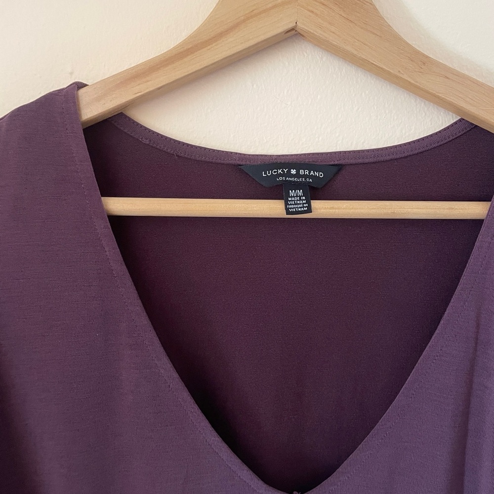 Lucky Brand Deep Purple Modal Blend Top